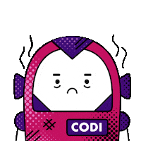 Tired Robot Sticker by IMDASG