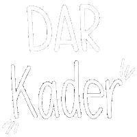 dar-online white calligraphy dar studentenreiter Sticker