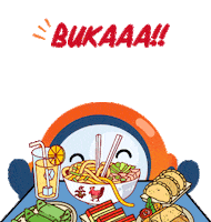 Mascot Eat Sticker by Jet Commerce