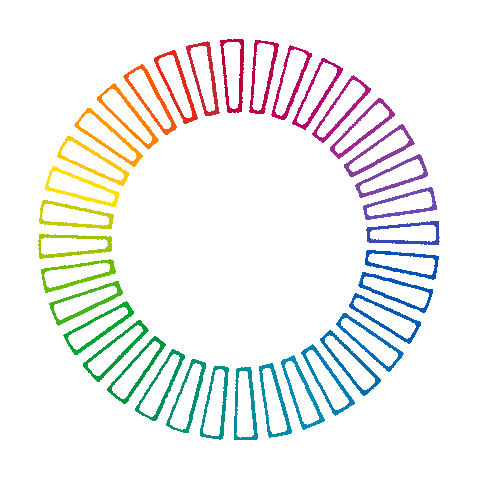 dinaaaaaah rainbow color colorful gif artist Sticker