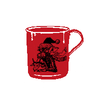 gustoscoffeeco christmas coffee holidays cup Sticker