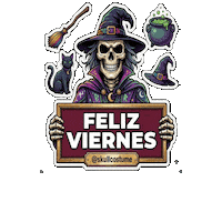 Halloween Skull Sticker