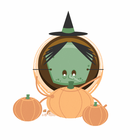 GutterRabbit giphyupload halloween witch pumpkin GIF