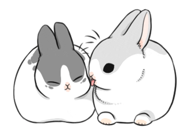 Rabbit Comfort Sticker by YUKIJI
