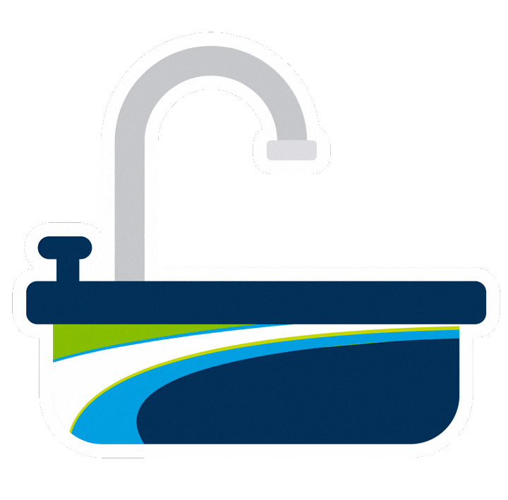 ecoplumbers giphyupload eco plumbing sink Sticker