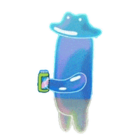 Bad Bunny Drink Sticker by Canek