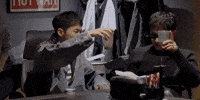 Kim Mingyu Cheers GIF