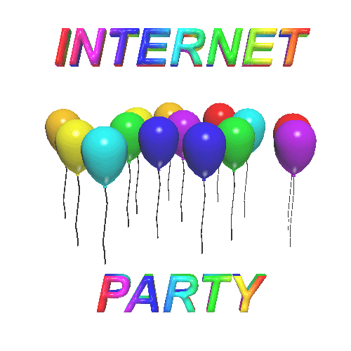 Party Internet Sticker by AnimatedText