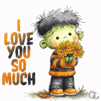 I Love You So Much Halloween GIF
