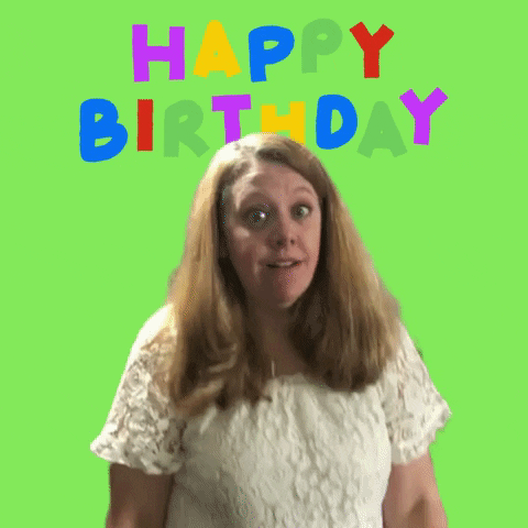 Happy Birthday Wow GIF by Tracy Shroyer, PhD