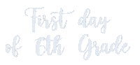 First Day Of School Sticker