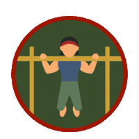 Workout Pull Up Sticker by Skallywag Media