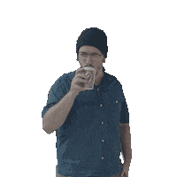 almond milk coffee Sticker by Little Pear Productions