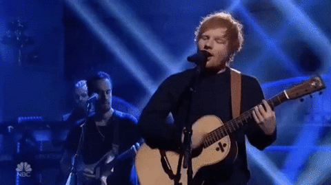 Ed Sheeran Singing GIF by Saturday Night Live