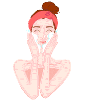 MD-Glowing beauty woman pretty skincare Sticker