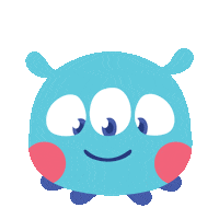 Opp Blue Monster Sticker by Bos Animation
