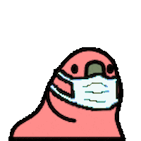 aerolab mask parrot barbijo aerolab Sticker