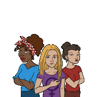 areltalu woman feminist girlpower sister Sticker