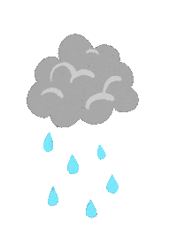 milothefreak raining rainy cloudy cute cloud Sticker