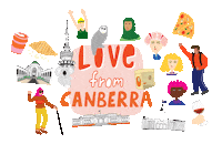 Australia Love Ya Sticker by VisitCanberra
