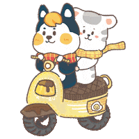 baimeat gogogo 出發 機車 出遊 Sticker