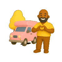 Happy Pink Sticker by CARS (Charitable Adult Rides & Services)