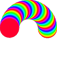 trippy colors Sticker