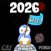 New Year Penguin GIF by Pudgy Penguins