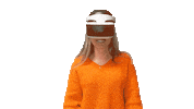 Isobar_Norge happy girl orange swipeup Sticker