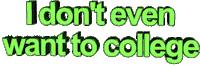 college want Sticker by AnimatedText