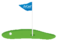 JuCad golf ball auto bag Sticker