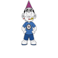 Blue White W Sticker by Zhot