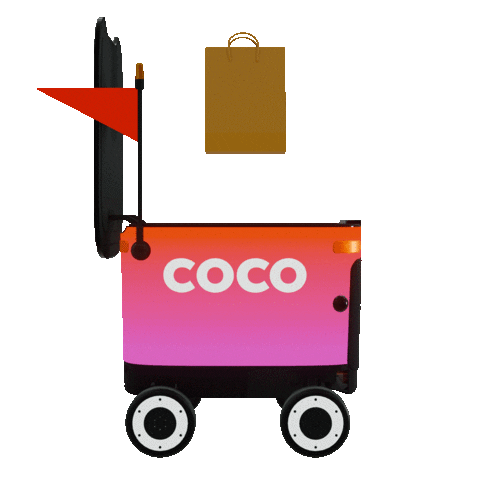 cocodelivery giphyupload robot coco robotics Sticker