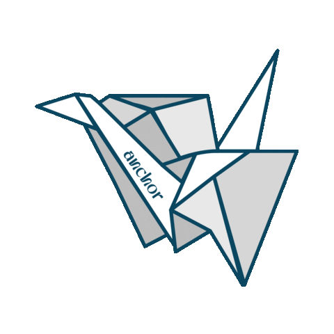 anchorgr origami anchor anchorgr anchorethicalmarketingculture Sticker