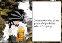 Gnome Hiking GIF