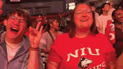 Excited Rock On GIF by Northern Illinois University
