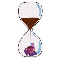 estrogogata coffee cafe tempo Ilustração Sticker