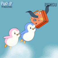 Happy Travel GIF by Pudgy Penguins