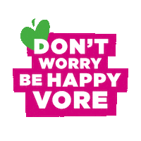 Vegan Be Happy Sticker by HappyVore