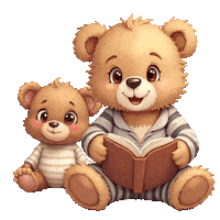 Cute Teddy Bears Sticker