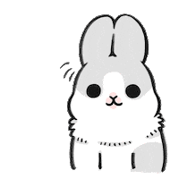 Thinking Rabbit Sticker by YUKIJI