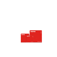 Aramex red delivery box clothes Sticker