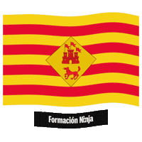 Islas Baleares Bandera Sticker by Formación Ninja