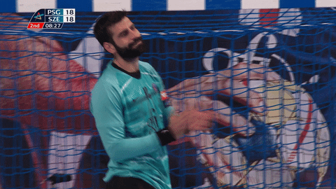 Nervous Rodrigo Corrales GIF by Paris Saint-Germain Handball