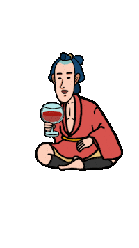 Wine 日本 Sticker by Sheryu39