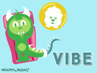 HappyTheHodag pool vibe floating lake life GIF