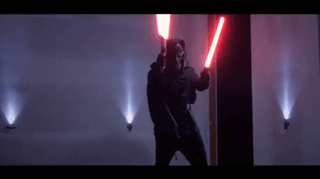 GifVif giphyupload gifvif new lightsabers are going out of hand GIF