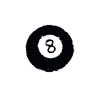 8 Ball Fortune Sticker