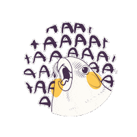 Angry Illustration Sticker