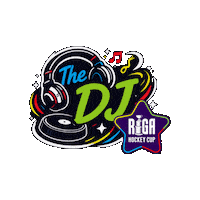 Ice Hockey Dj Sticker by Riga Hockey Cup